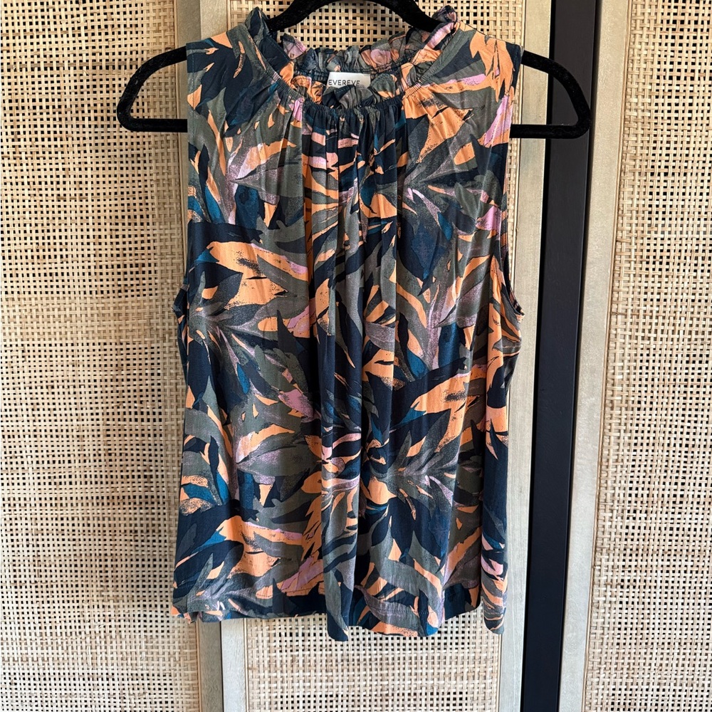 Evereve Multicolor Sleeveless Blouse EUC